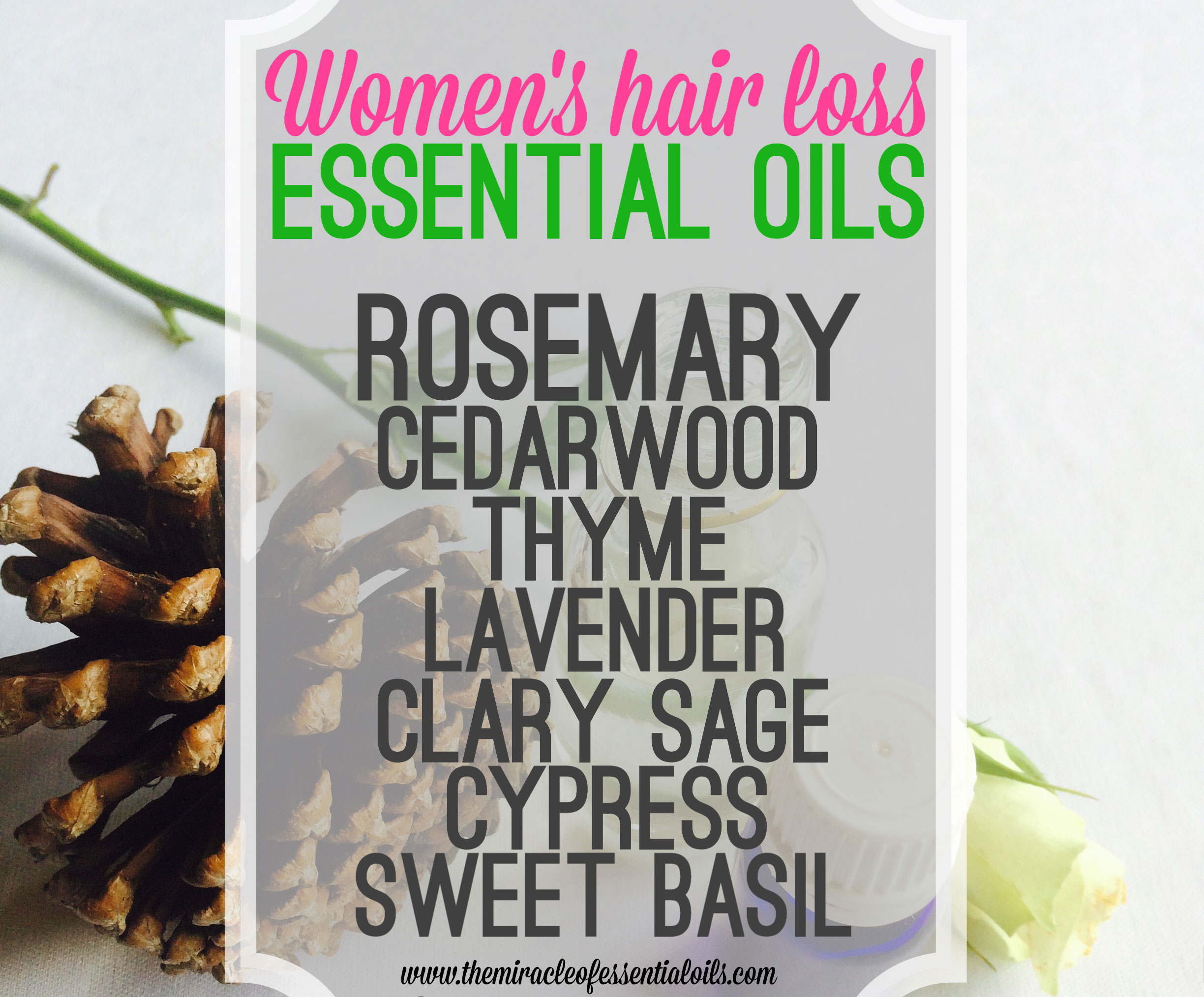 list of essential oils for women's hair loss