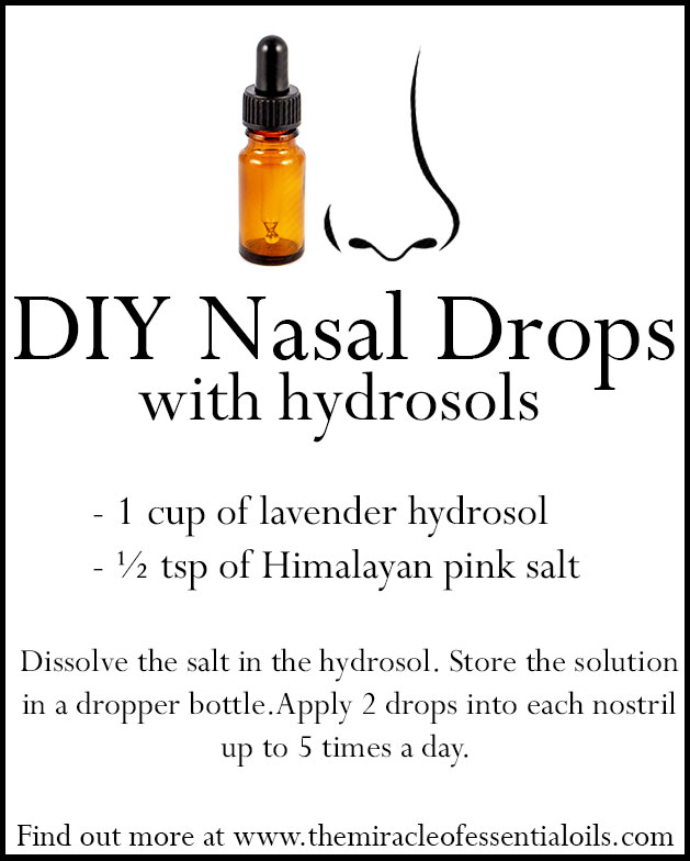 DIY Hydrosol Nasal Drops | Homemade Nose Drops Recipe