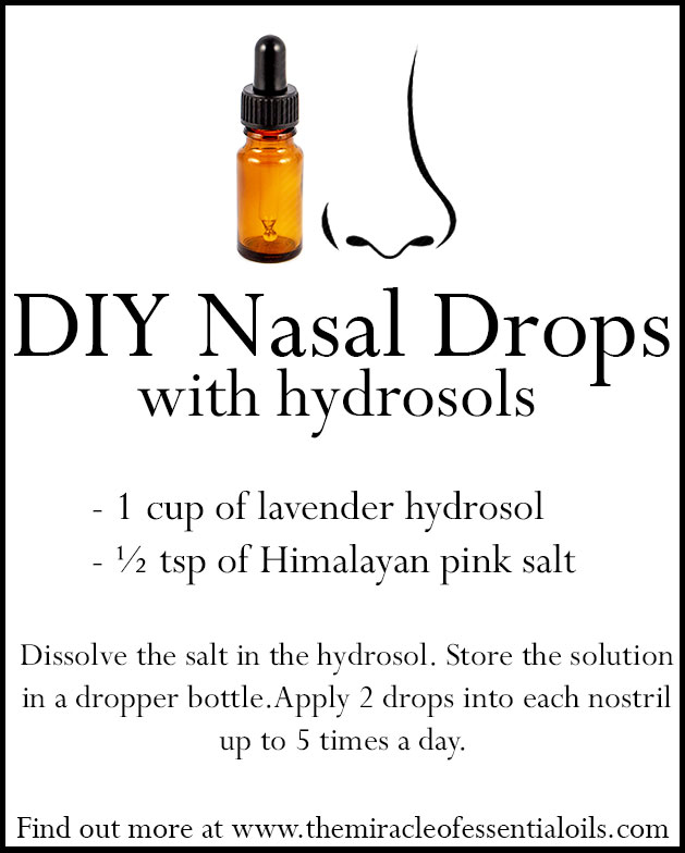 DIY Hydrosol Nasal Drops | Homemade Nose Drops Recipe
