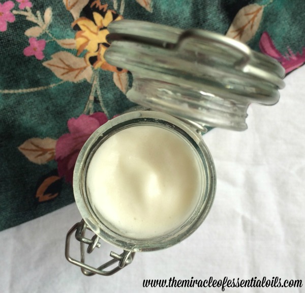 homemade body lotion with essential oils