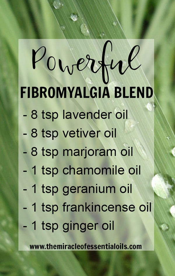 Get an amber bottle with a dropper to make your own fibromyalgia blend that you can reach out for any time you need to use a few drops in your massage cream, or bath. 