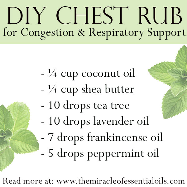 diy essential oil chest rub for congestion