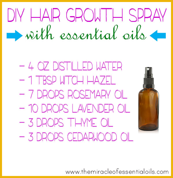 diy essential oil hair growth spray