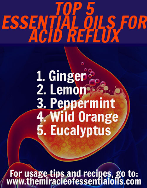 5 Essential Oils for Acid Reflux & How to Use them as a Natural Remedy