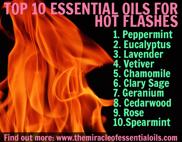 10 Essential Oils for Hot Flashes with 2 Cooling & Soothing Recipes