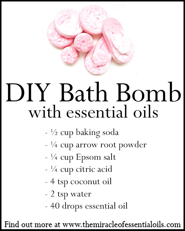 diy essential oil bath bomb recipe