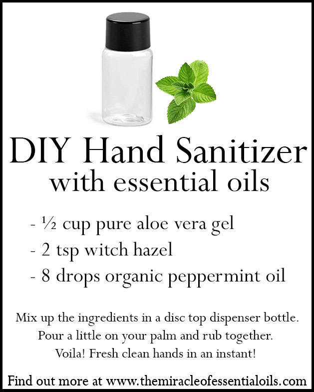 homemade essential oil hand sanitizer recipe
