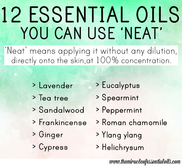 essential oils you can use neat