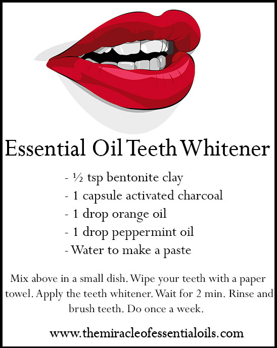 essential oil teeth whitener