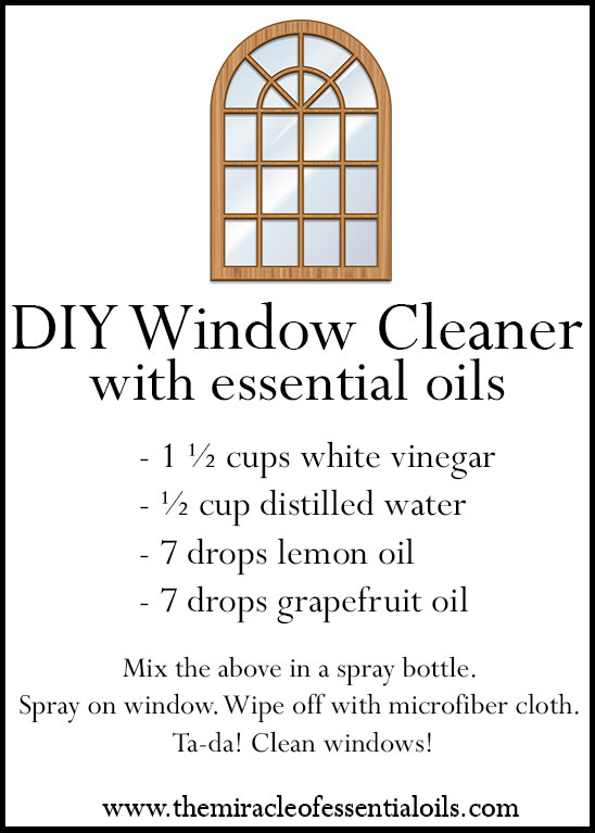 Homemade Window Cleaner with Essential Oils