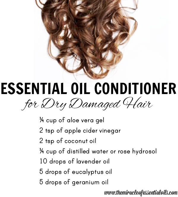 diy essential oil conditioner for dry damaged hair