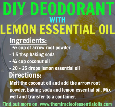 Refreshing Lemon Deodorant with Essential Oils