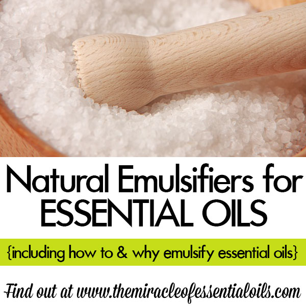 Natural Emulsifying Agents for Essential Oils