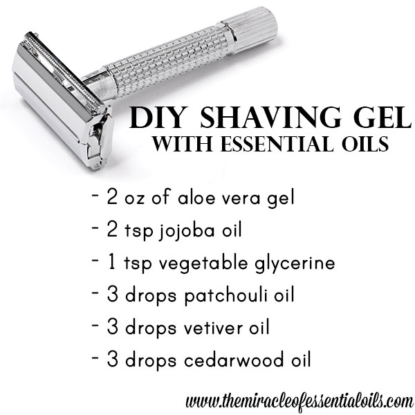 diy essential oil shaving gel for men