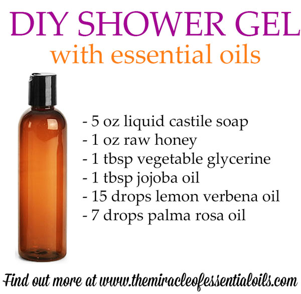 Homemade Shower Gel with Essential Oils