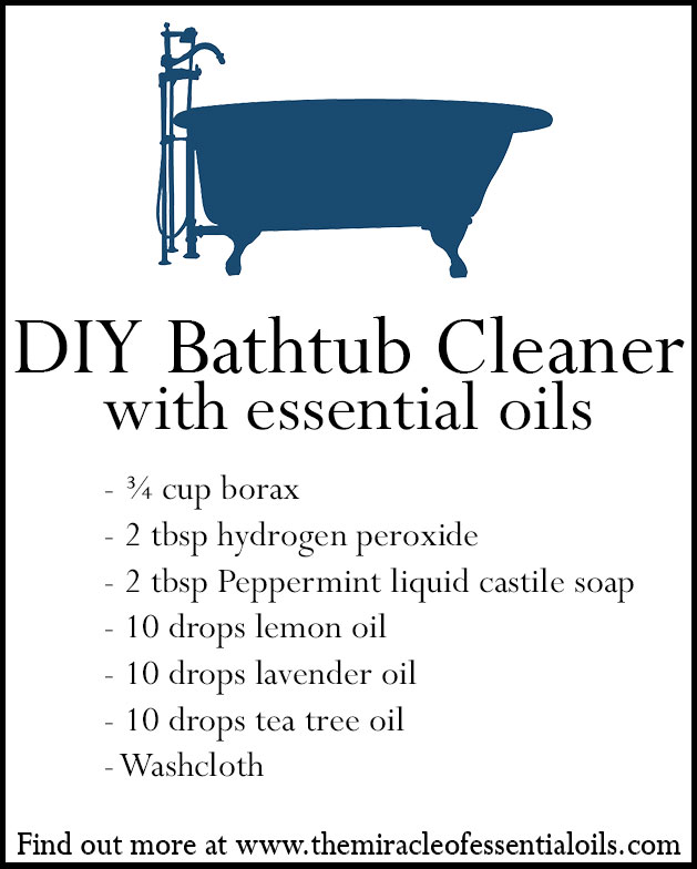 DIY Essential Oil Bathtub Cleaner