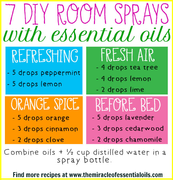 DIY Essential Oil Room Spray with 7 Air Freshening Recipes