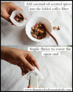 diy essential oil sachets 