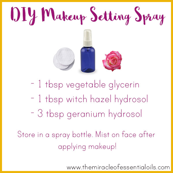 diy makeup setting spray with hydrosols