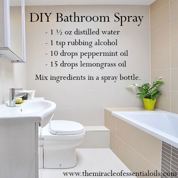 DIY Essential Oil Bathroom Spray for a Fresh Clean & Nice Smelling Bathroom