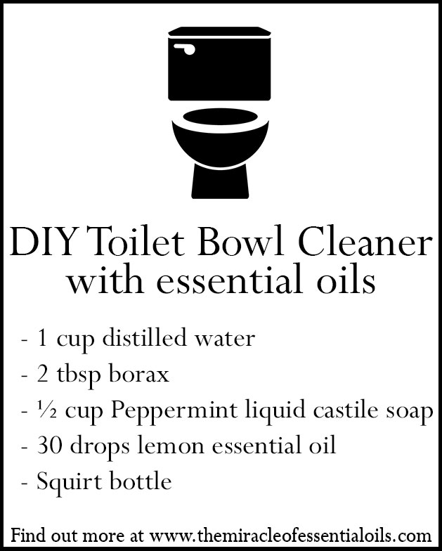 DIY Essential Oil Toilet Bowl Cleaner