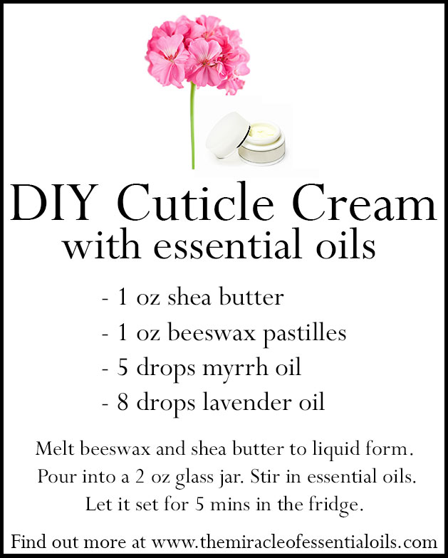 diy essential oil cuticle cream