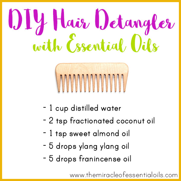 DIY Essential Oil Hair Detangler for Silky Hair