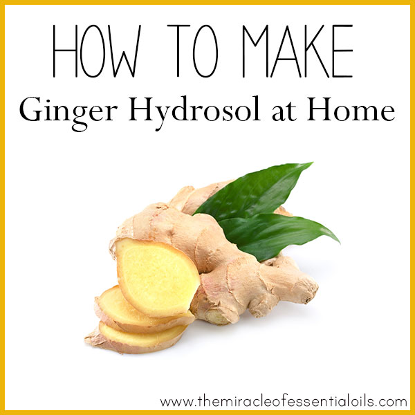 how to make ginger hydrosol at home