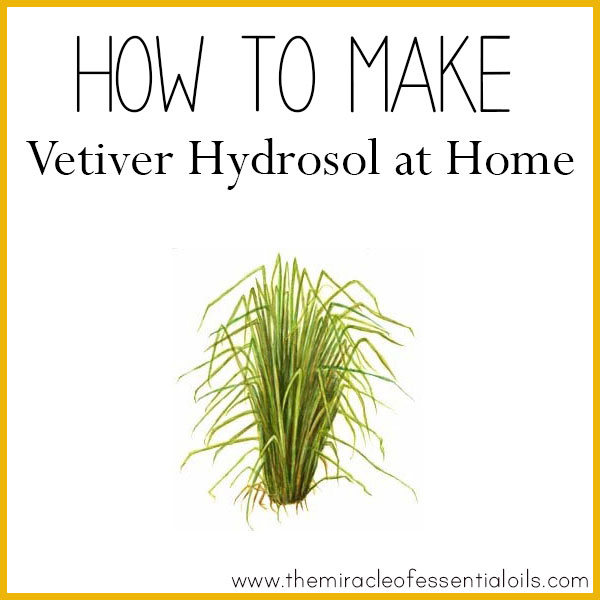 how to make vetiver hydrosol at home