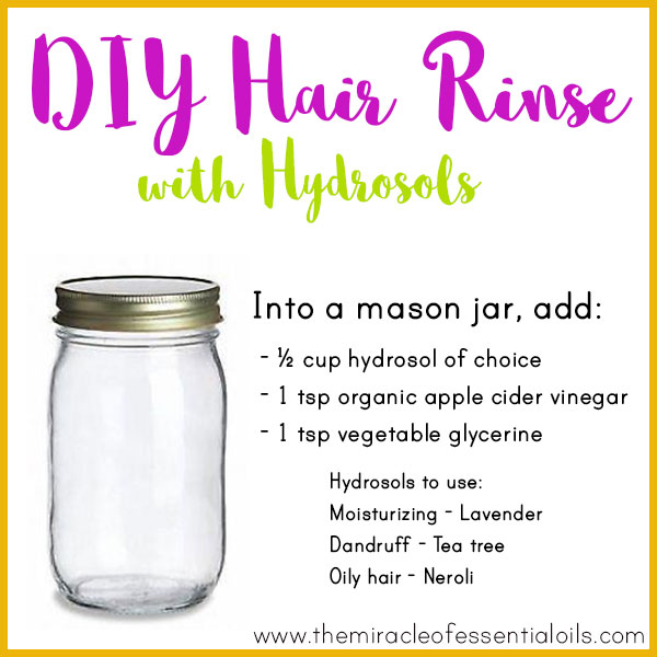 DIY Hydrosol Hair Rinse for Silky Hair