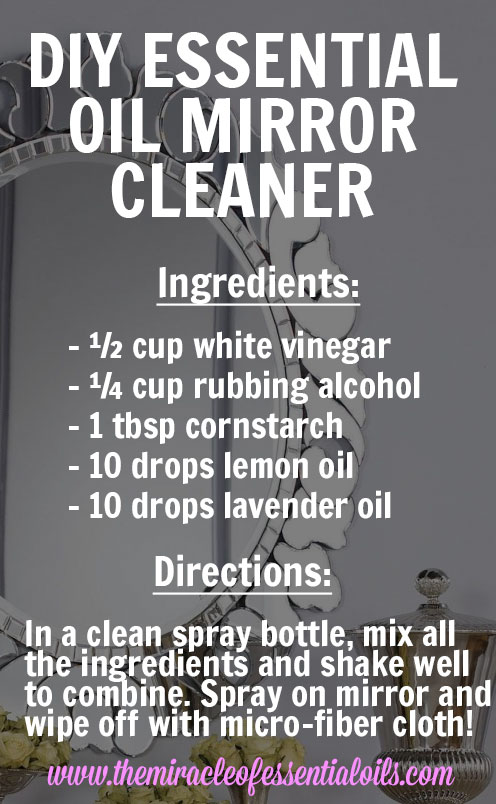 DIY Essential Oil Mirror Cleaner