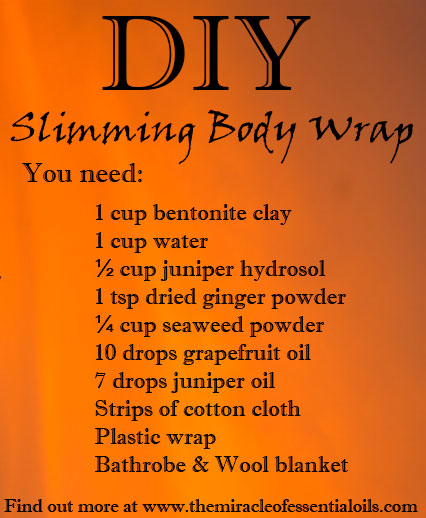 DIY Essential Oil Slimming Body Wrap