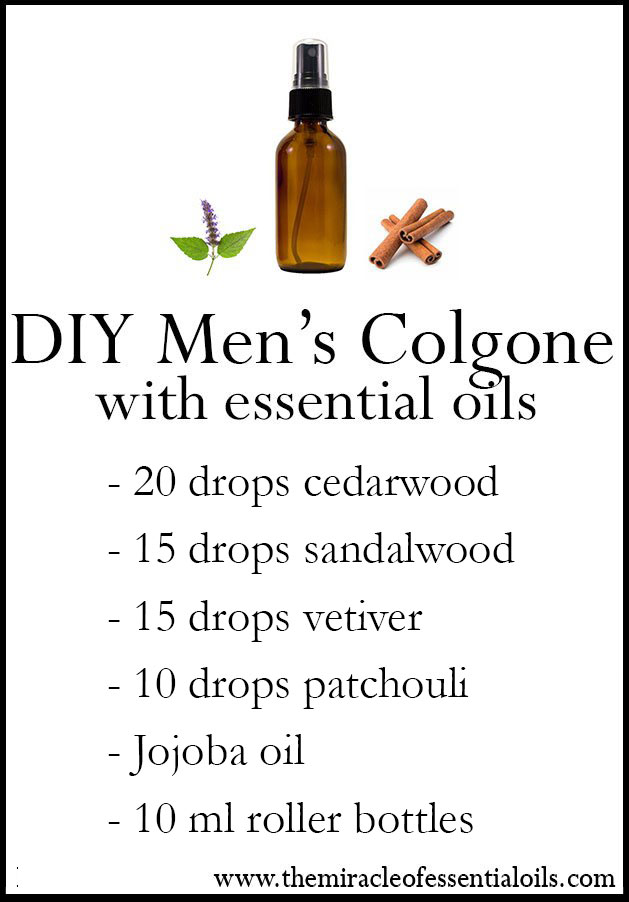 Make your own DIY essential oils men cologne!