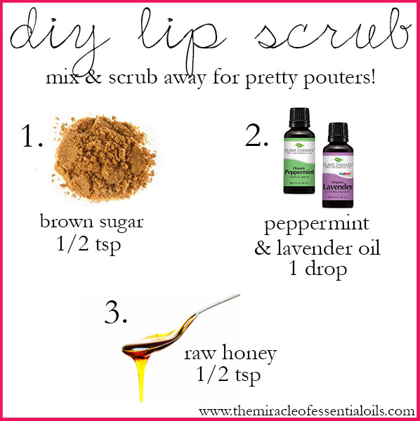 DIY Essential Oil Lip Scrub