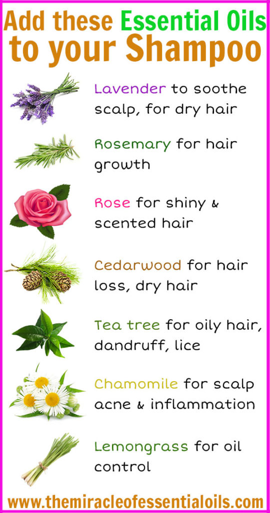 Here are 7 essential oils to add to your shampoo!