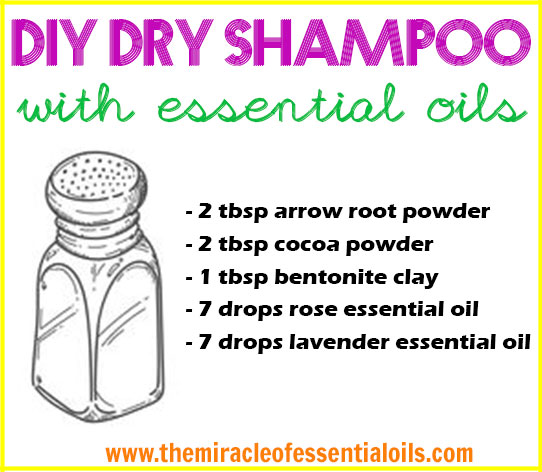 DIY Dry Shampoo with Essential Oils