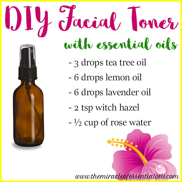 DIY Essential Oil Face Toner for Oily Skin