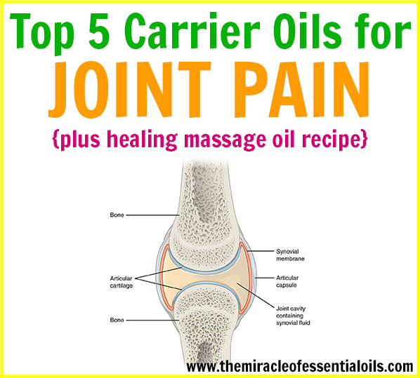 Learn how to use the best carrier oils for joint pain relief at home. </