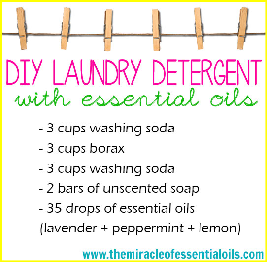 Make an incredibly easy, non-toxic, cheap and effective DIY essential oil laundry detergent! Bonus: it makes your laundry smell clean, fresh and fantastic!