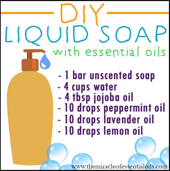 DIY Essential Oil Liquid Soap