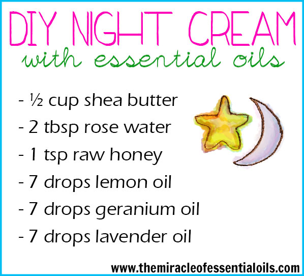 If you want to deeply nourish your skin with high quality nutrients, then make this DIY essential oil night cream! 