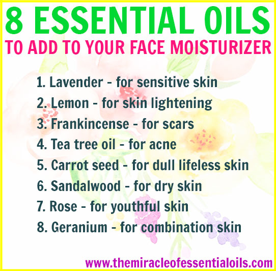 If you’re looking for the best essential oils for face moisturizer, whether you want to add them to your usual moisturizer or make your own moisturizer with them, you’ve come to the right place! Here are the top 8 essential oils to add to your face moisturizer for beautiful youthful and supple skin!