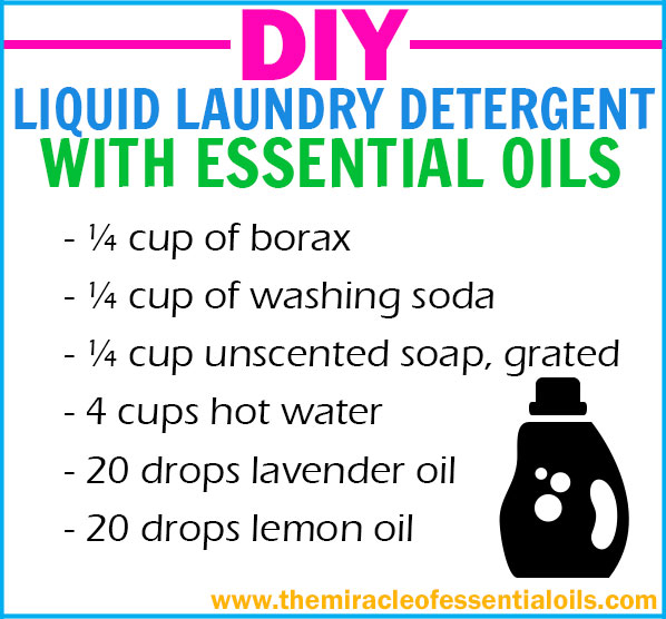 Homemade Liquid Laundry Detergent with