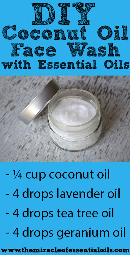 If you have normal skin, then this DIY coconut oil face wash with essential oils will be perfect for cleansing your skin and more! 