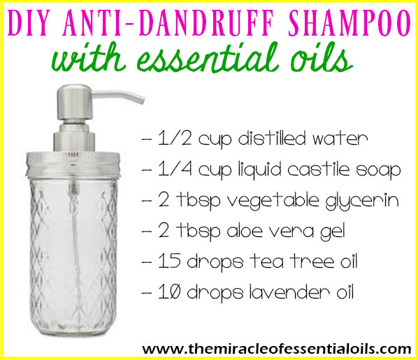 Find out how to make an easy DIY dandruff shampoo with essential oils in this post!