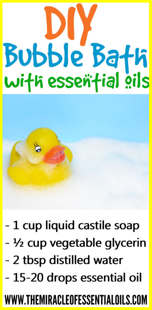 Have fun in the bath with this DIY Essential Oil Bubble Bath recipe! 