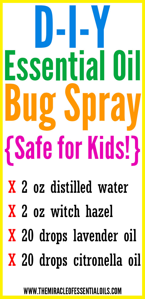 You can safely use this DIY Essential Oil Bug Spray on yourself and your kids! 