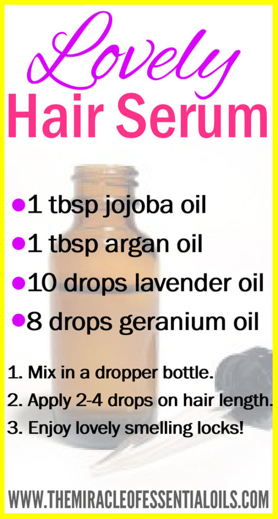 Leave a lovely lingering scent on your locks with this gorgeous DIY essential oil hair serum! 