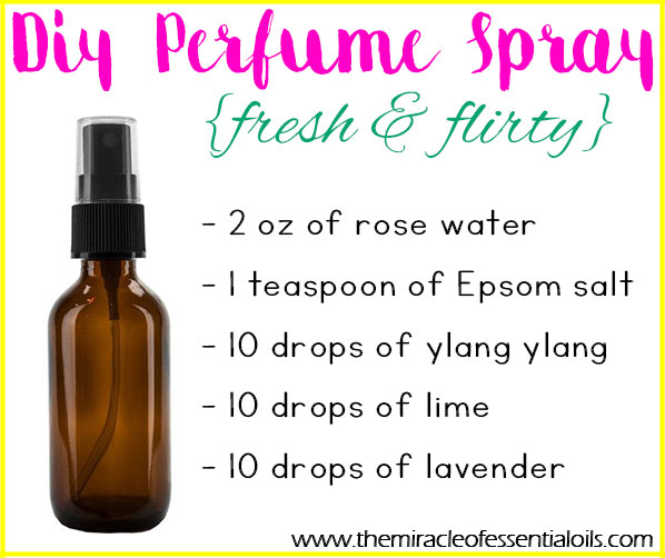 Make this fun, fresh and flirty DIY Essential Oil Perfume Spray and enjoy its amazing fragrance! 