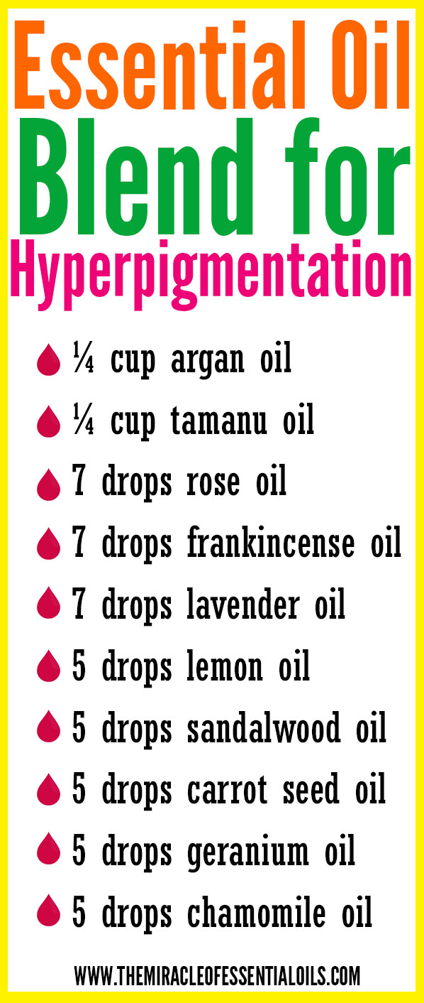 Diligently use this DIY Essential Oil Blend for Hyperpigmentation to even out your skin! 